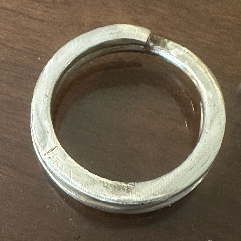 Real Silver Key Ring